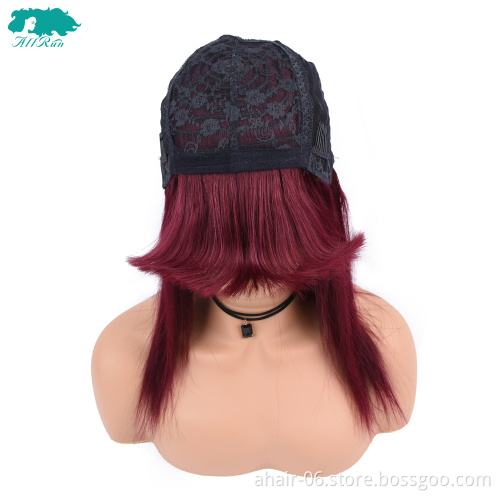 big discount wholesale brazilian straight cheveux naturels 99j color human hair wigs